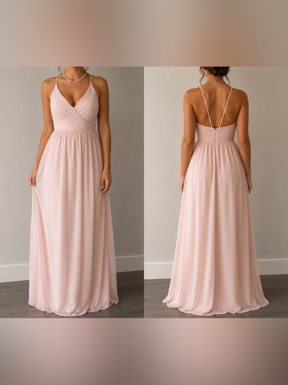 Bill Levkoff Dusty Rose Spaghetti-Strap Maxi Dress